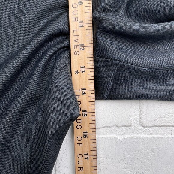 Pierre Cardin‎ Suit Men 42R 34Wx29L Gray Blue Stripe Wool South Africa Classic - Picture 15 of 16